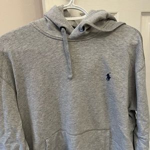 ralph lauren hoodie size medium grey